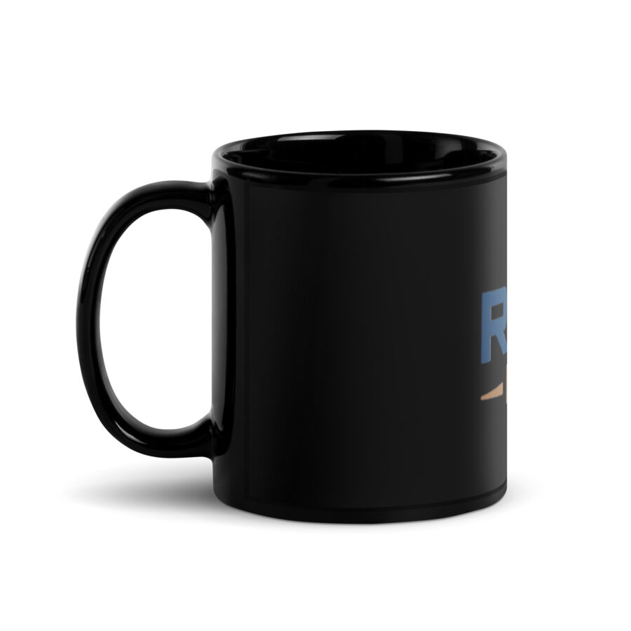 RISE™ Black Glossy Mug - Image 2