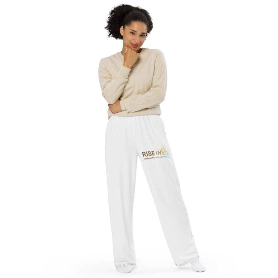 RISEIN25 All-over print unisex wide-leg pants