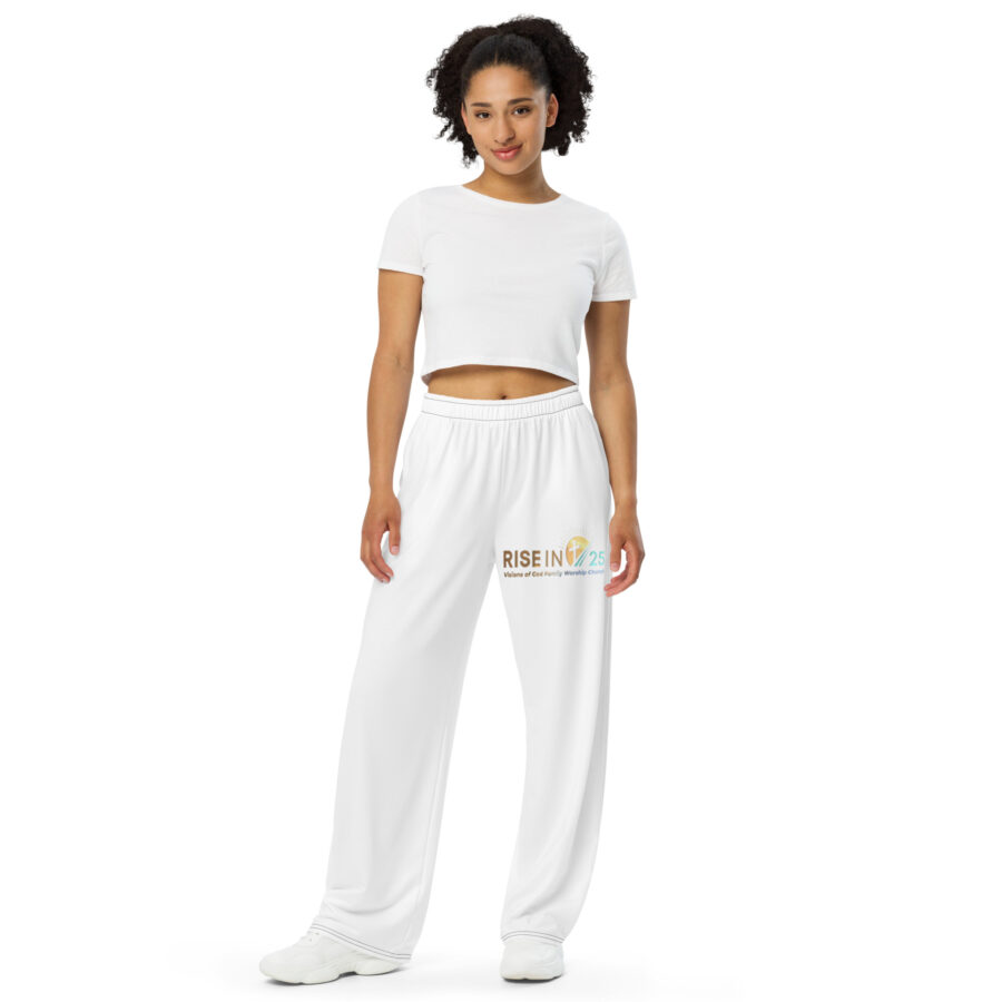 RISEIN25 All-over print unisex wide-leg pants - Image 4