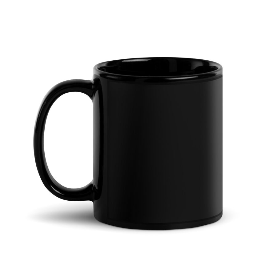 RISE IN '25 Black Glossy Mug - Image 2