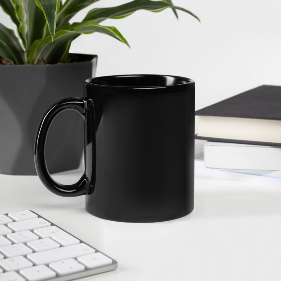 DEAN Black Glossy Mug
