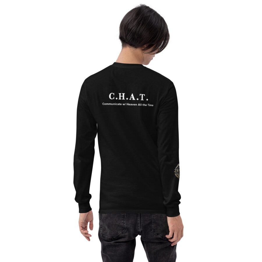 C.H.A.T Men’s Long Sleeve Shirt - Image 6