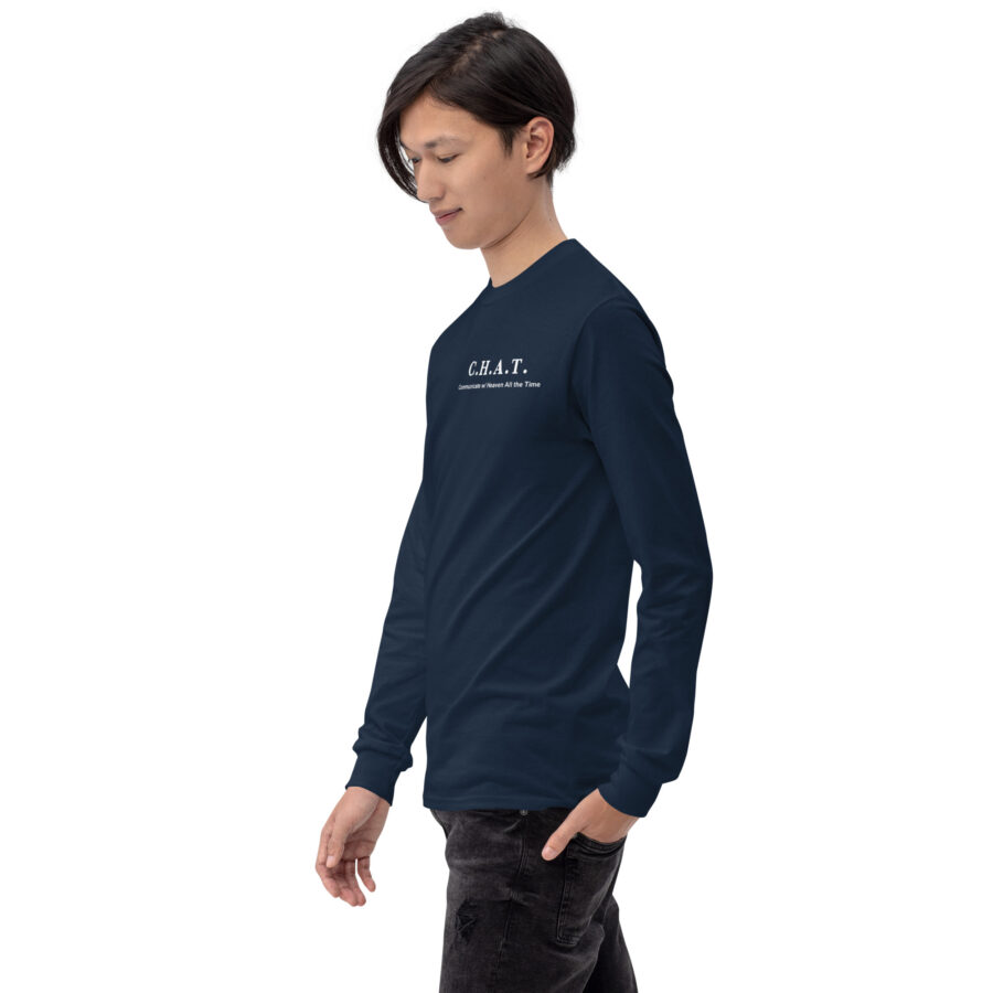 C.H.A.T Men’s Long Sleeve Shirt - Image 14