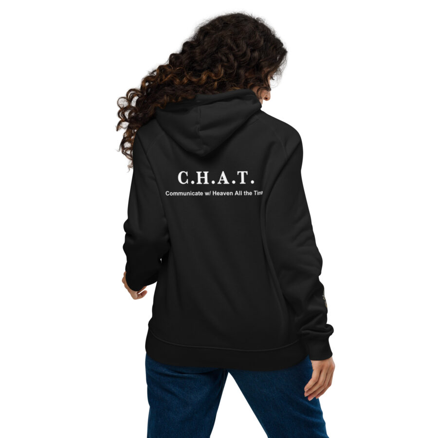 C.H.A.T Unisex eco raglan hoodie - Image 5