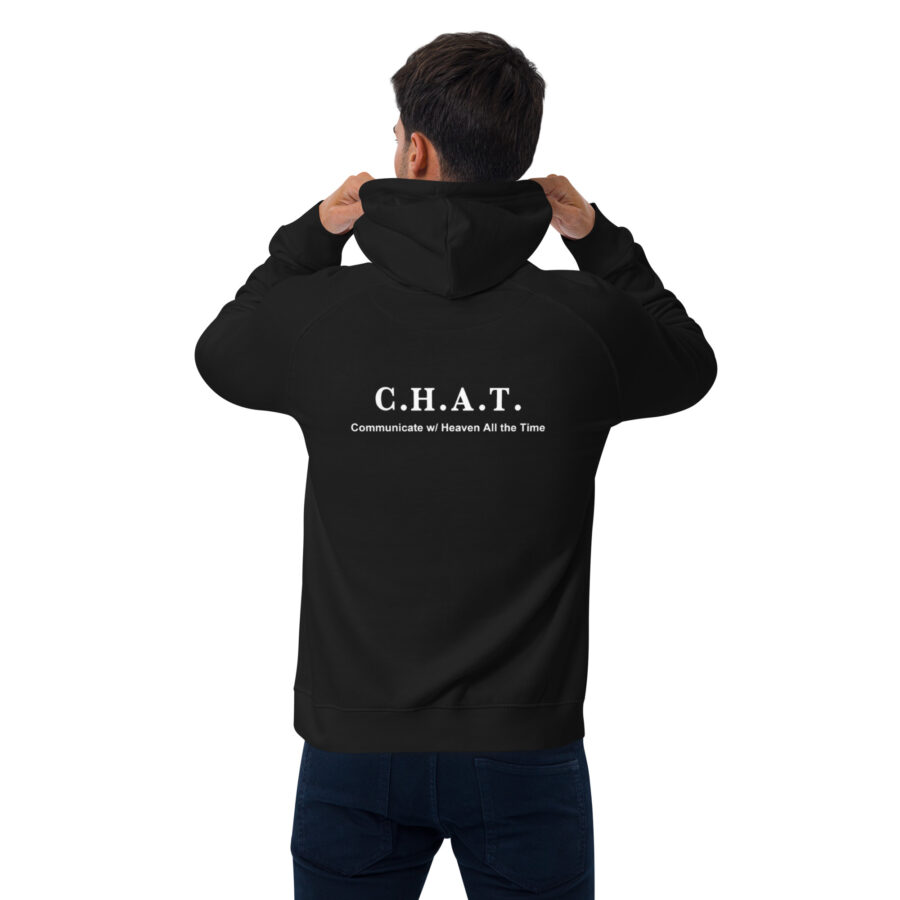 C.H.A.T Unisex eco raglan hoodie - Image 8