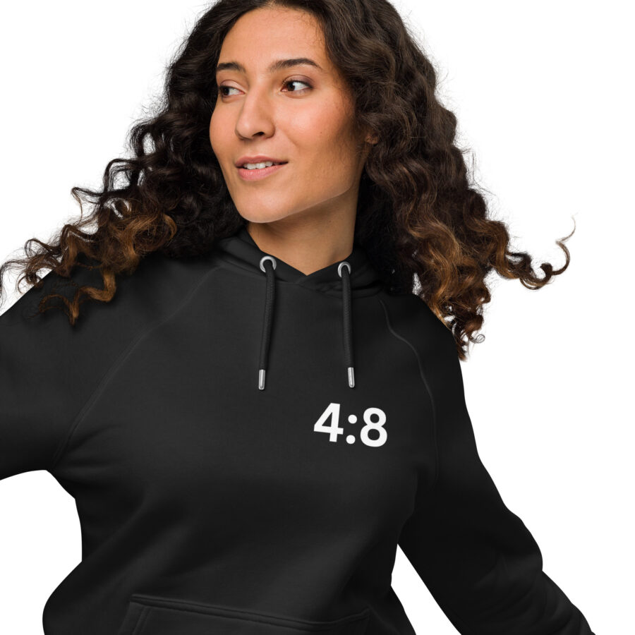 4:8 Unisex eco raglan hoodie - Image 5