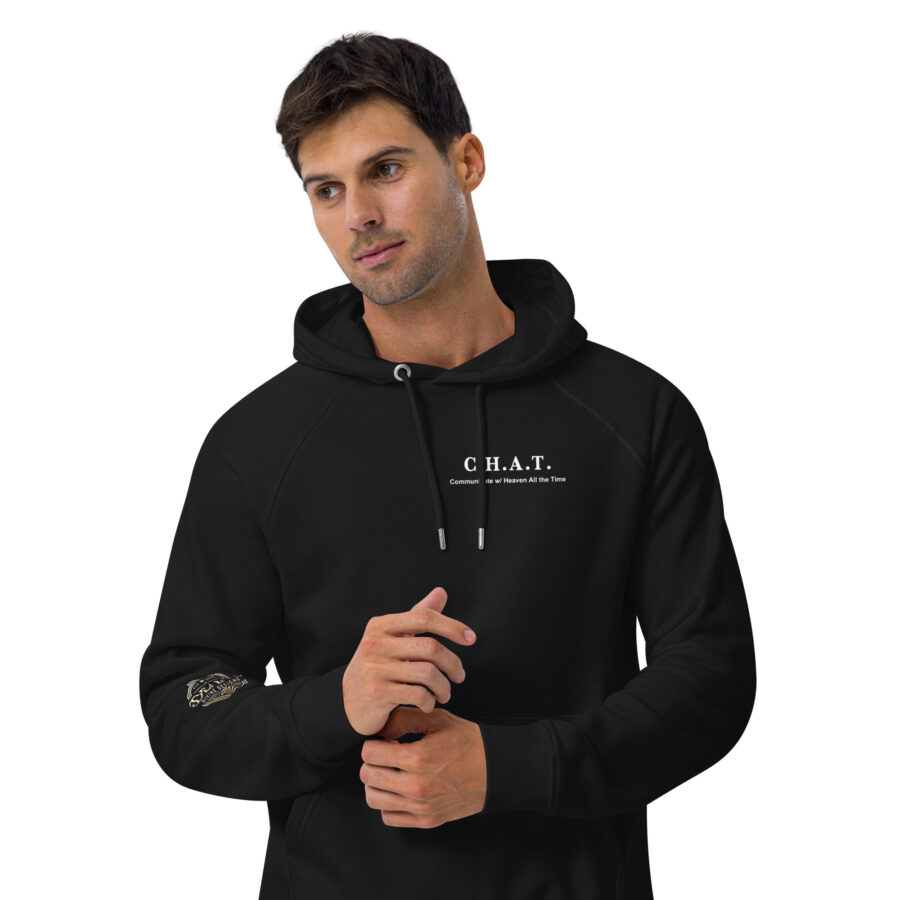 C.H.A.T Unisex eco raglan hoodie - Image 7