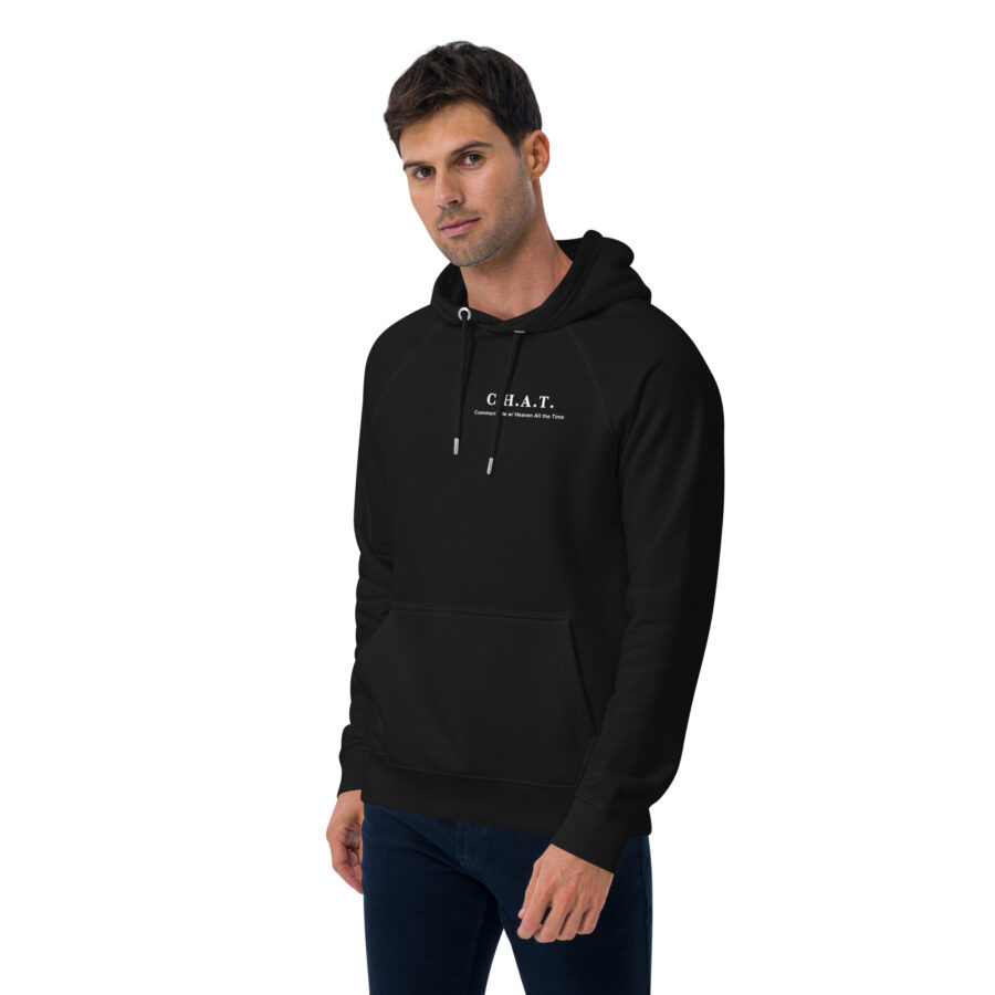 C.H.A.T Unisex eco raglan hoodie - Image 11