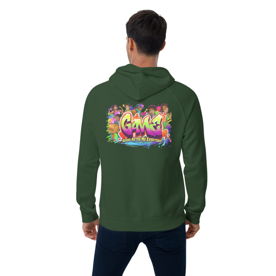 G.A.M.E Unisex eco raglan hoodie - Image 27