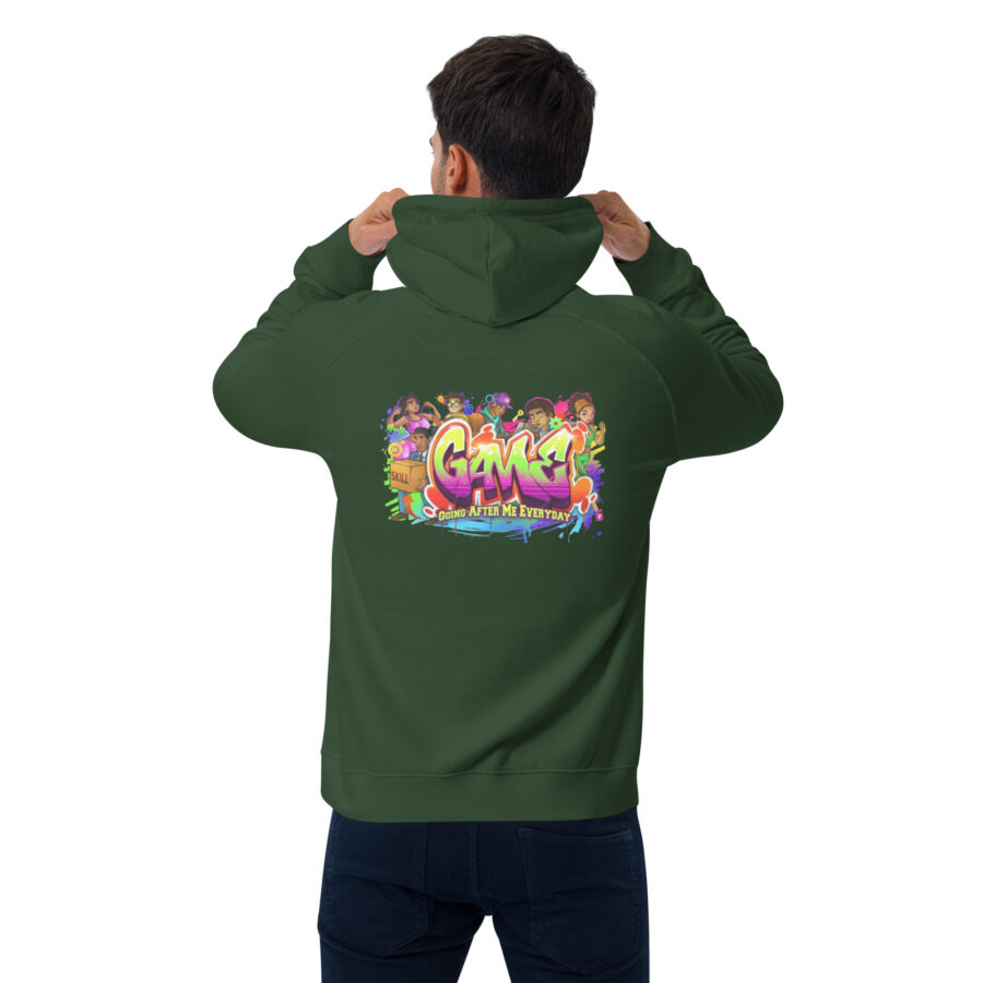 G.A.M.E Unisex eco raglan hoodie - Image 26