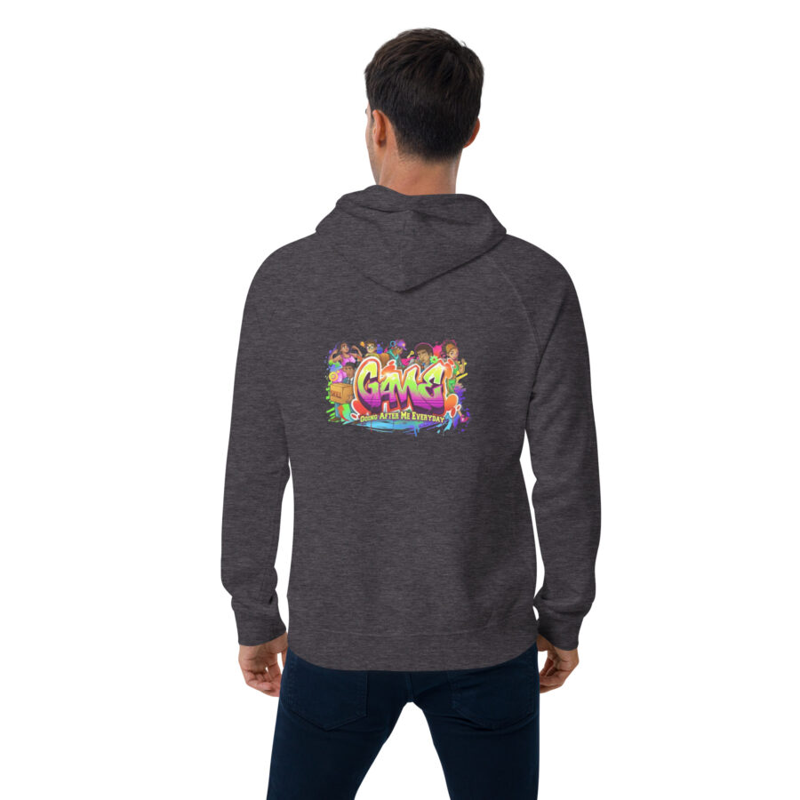 GAME™ Unisex eco raglan hoodie - Image 9