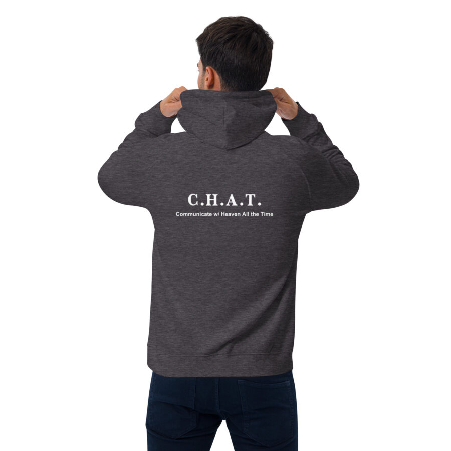 C.H.A.T Unisex eco raglan hoodie - Image 17