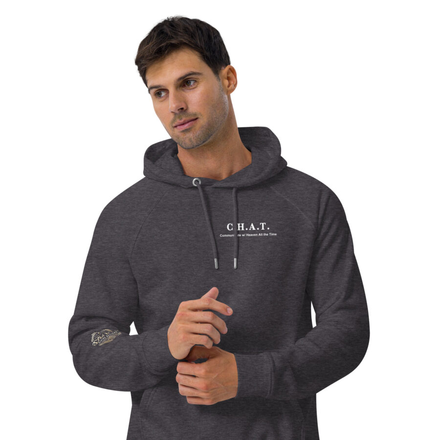 C.H.A.T Unisex eco raglan hoodie - Image 16