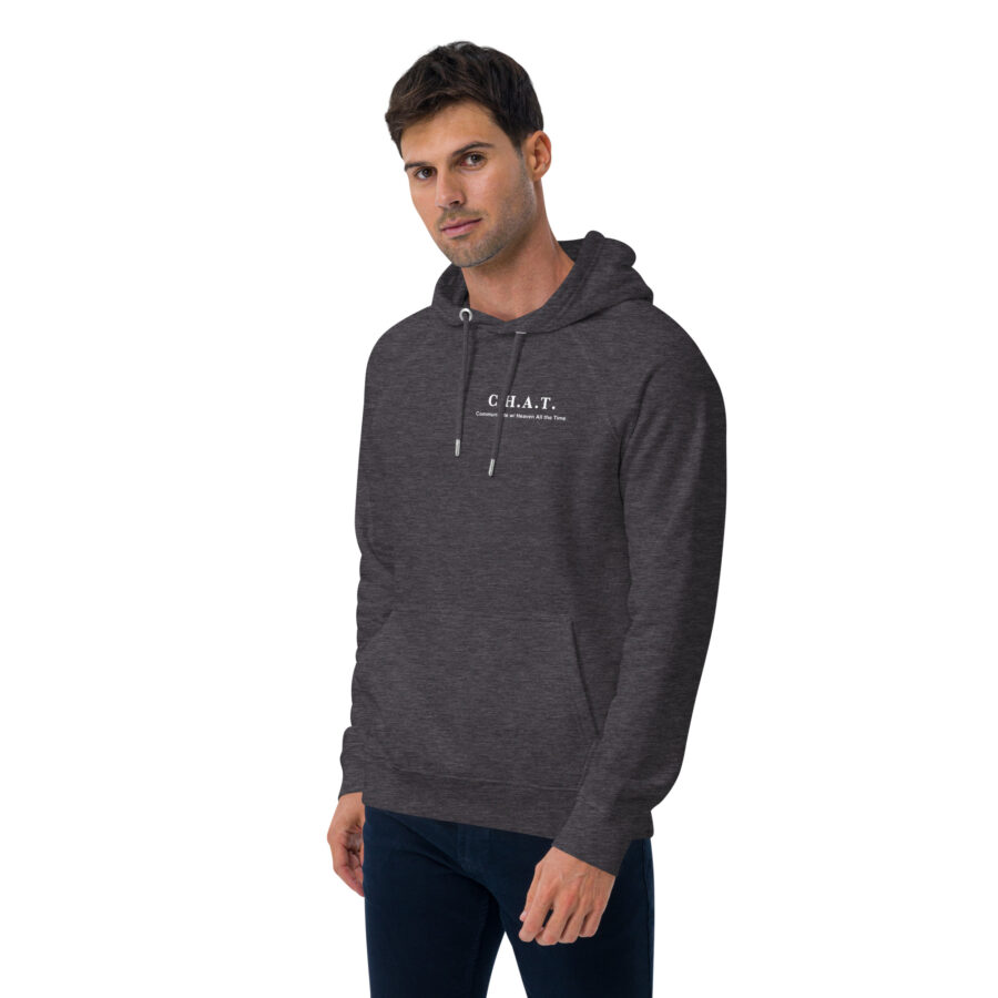 C.H.A.T Unisex eco raglan hoodie - Image 20