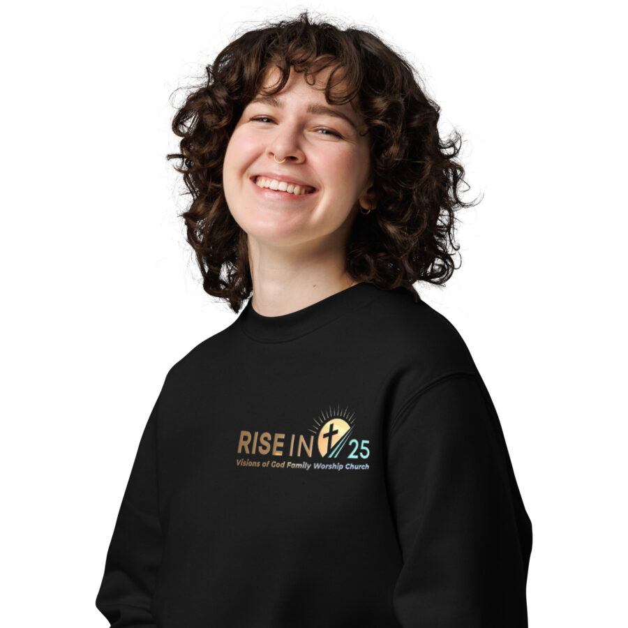 RISE IN '25 Unisex eco sweatshirt - Image 3