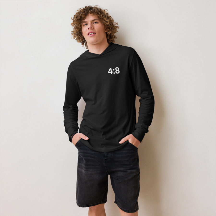 4:8 Hooded long-sleeve tee