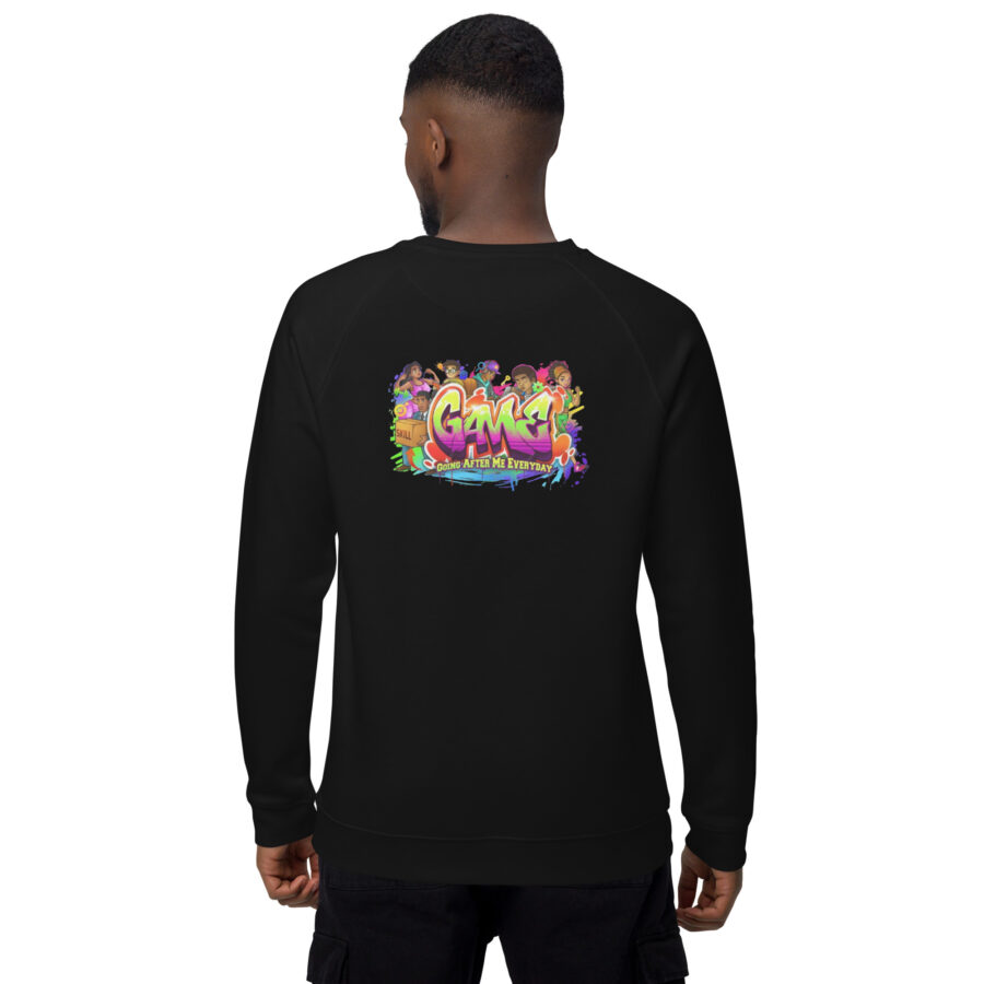 GAME™ Unisex organic raglan sweatshirt - Image 15