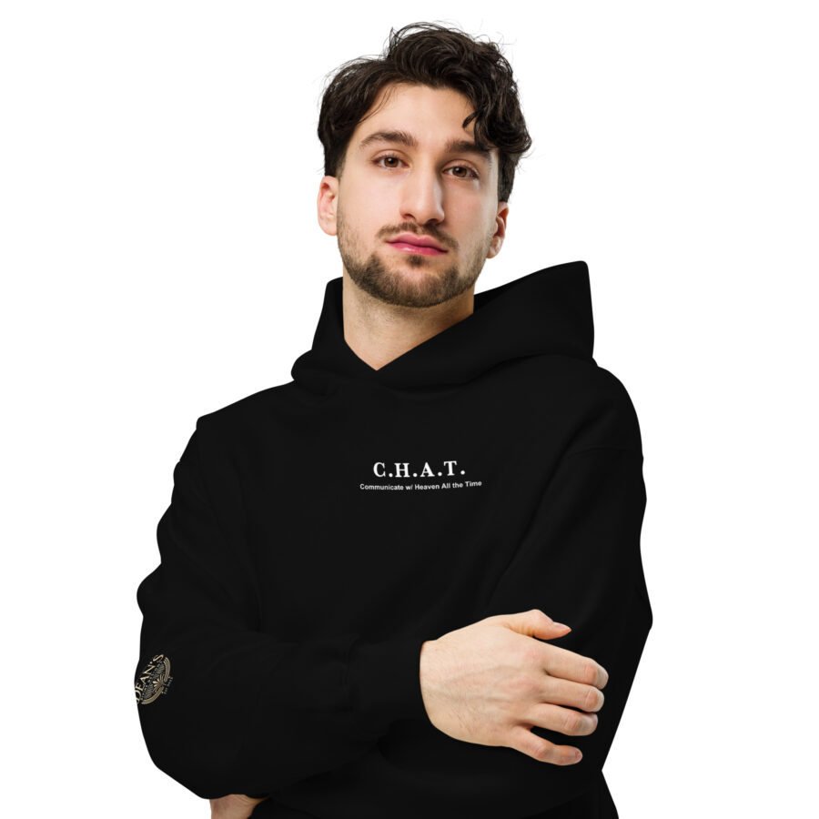 C.H.A.T Unisex oversized hoodie - Image 6