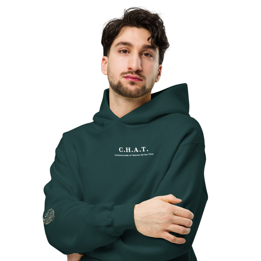 C.H.A.T Unisex oversized hoodie - Image 9