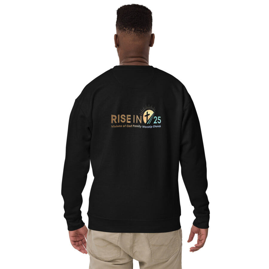 RISE IN '25 Unisex Premium Sweatshirt - Image 4
