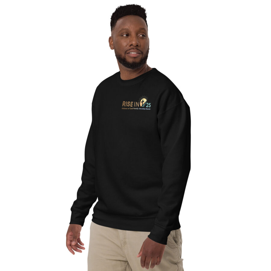 RISE IN '25 Unisex Premium Sweatshirt - Image 2