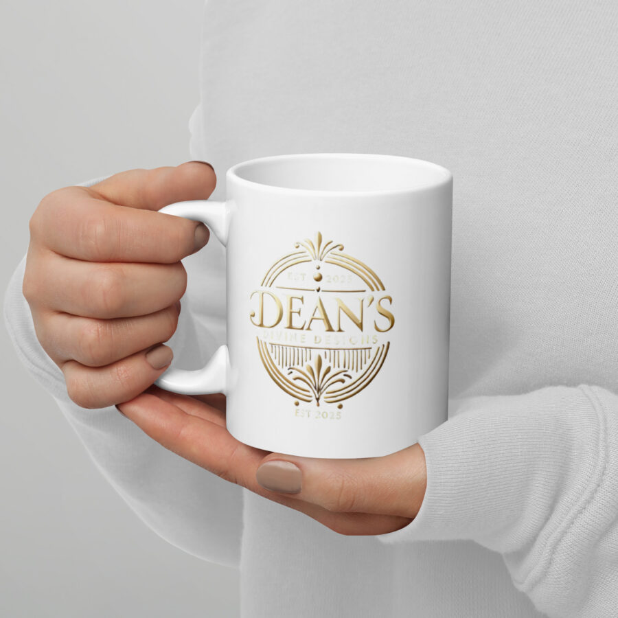 RISEIN25 White glossy mug - Image 2
