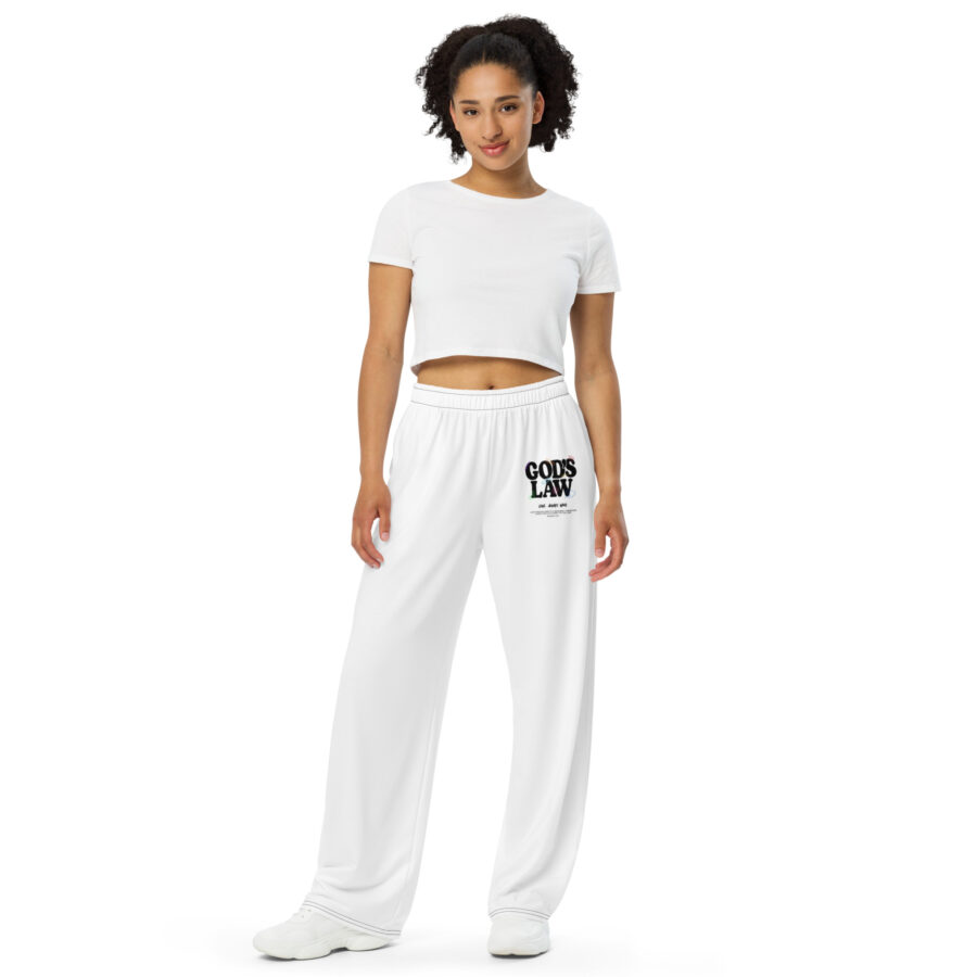 GOD'S LAW All-over print unisex wide-leg pants