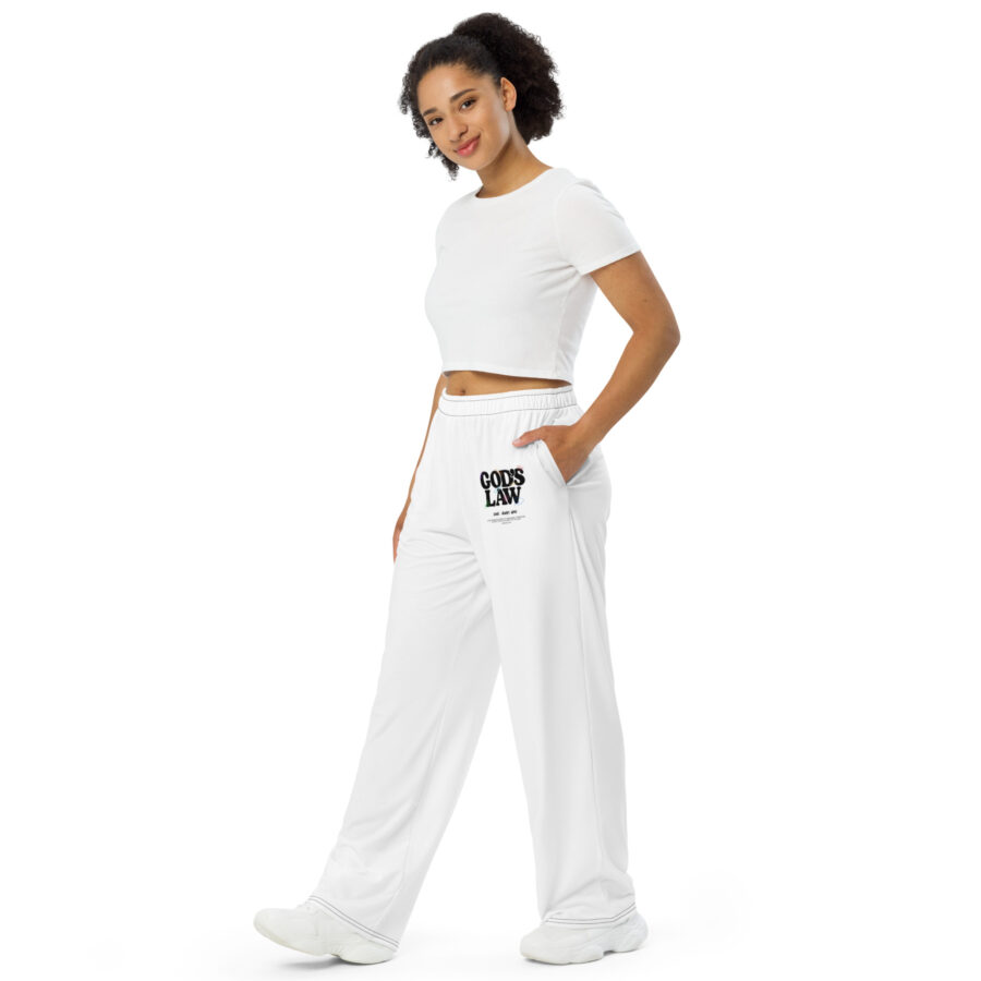 GOD'S LAW All-over print unisex wide-leg pants - Image 2