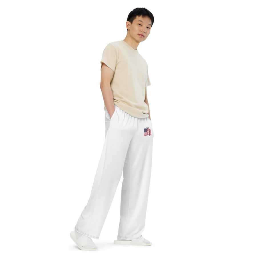 A.B.G All-over print unisex wide-leg pants - Image 2