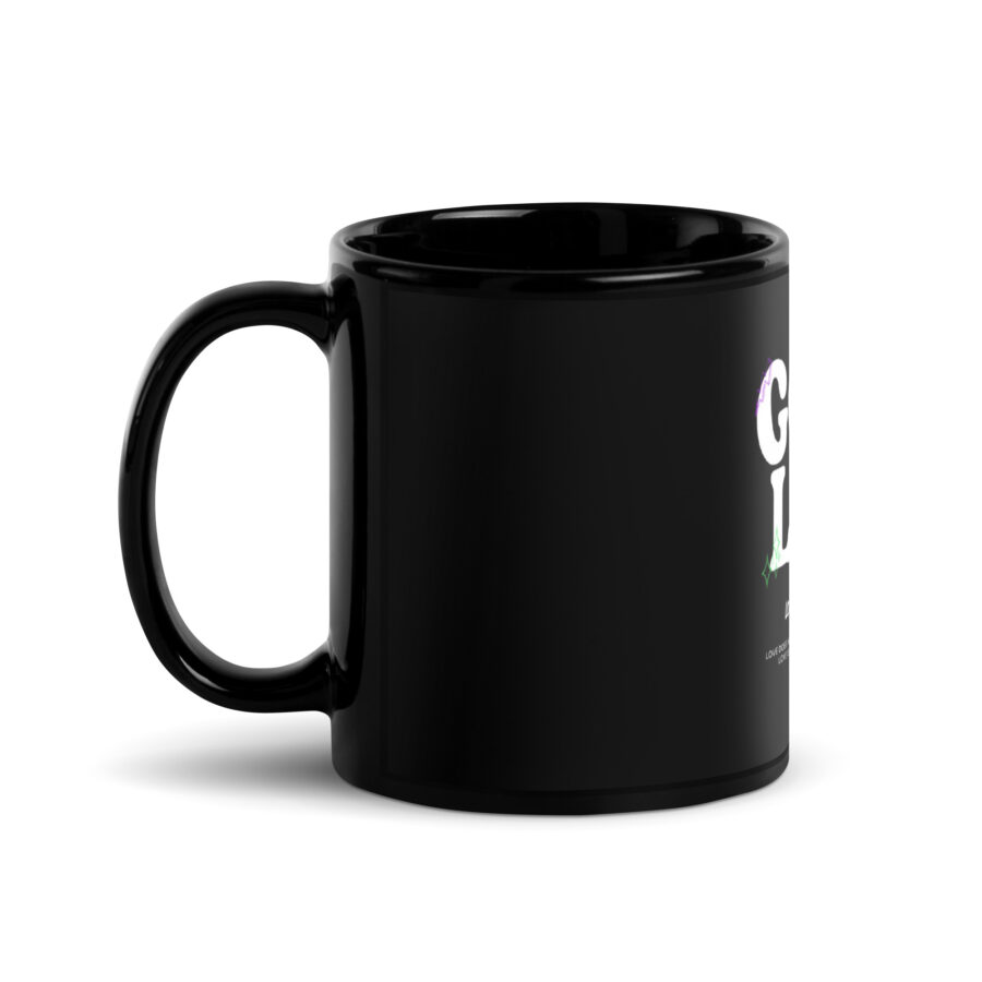 GOD'S LAW Black Glossy Mug - Image 2