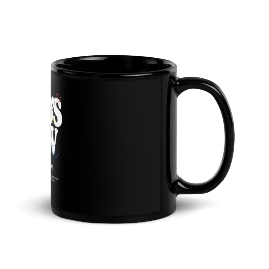 GOD'S LAW Black Glossy Mug