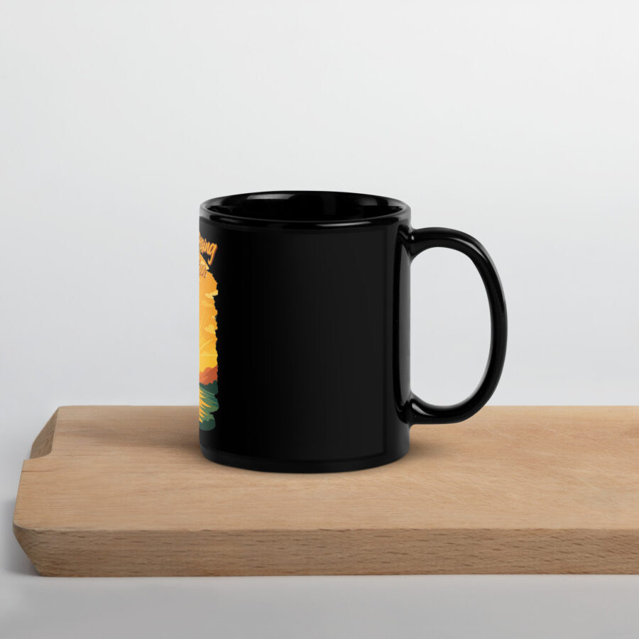 From The Rising Black Glossy Mug - Image 4
