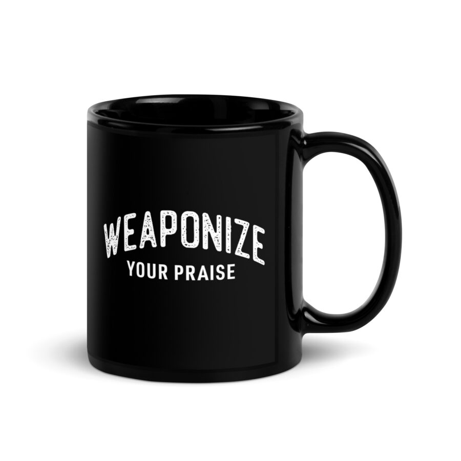 WEAPONIZE Black Glossy Mug