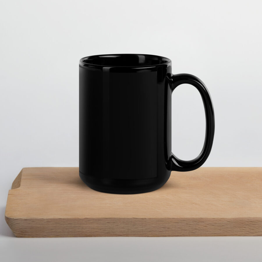 From The Rising Black Glossy Mug
