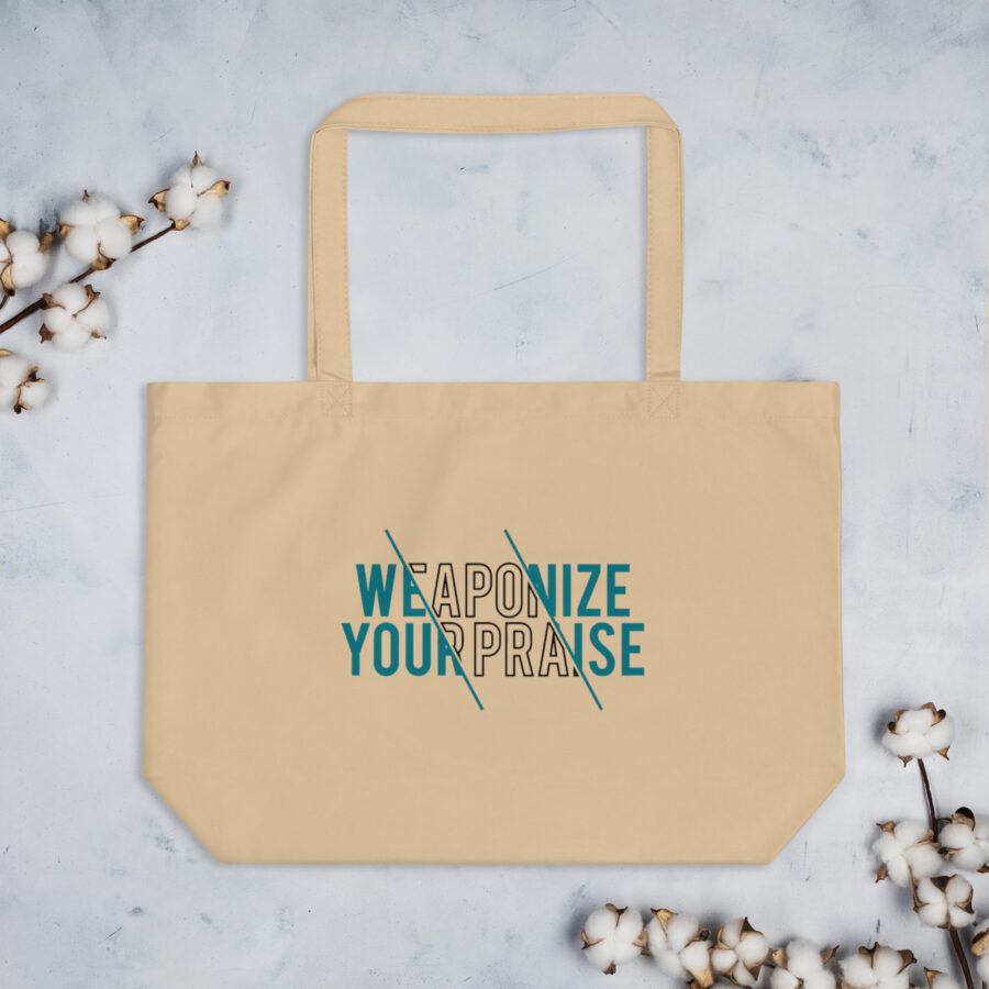 WEAPONIZE Large organic tote bag - Image 3